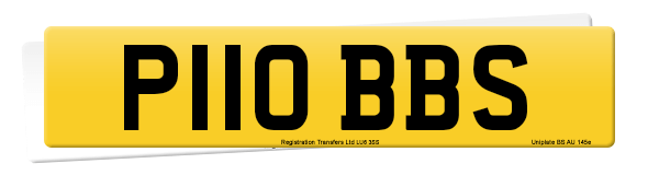 Registration number P110 BBS